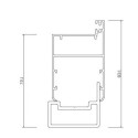 Abri de jardin en bois composite 28mm aspect bois vieilli 9m² PREMIUM toit plat - Woodlife Garden