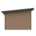 Abri de jardin en bois composite 28mm aspect bois vieilli 9m² PREMIUM toit plat - Woodlife Garden