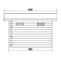 Abri de jardin en bois composite 28mm aspect bois vieilli 9m² PREMIUM toit plat - Woodlife Garden