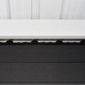 Abri de jardin en bois composite 28mm anthracite 9m² PREMIUM toit plat - Woodlife Garden