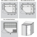 Sauna traditionnel d’angle Saja Plug &Play - 3 à 4 places 68mm KARIBU