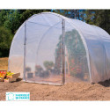 Serre tunnel maraîchère pieds droits 9m² 3x3m porte pivotante - RICHEL