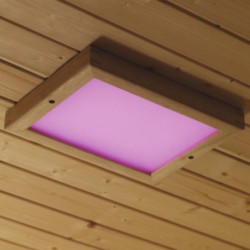 Eclairage coloré à LED avec télécommande et bloc d’alimentation pour cabines infrarouges et sauna – Karibu
