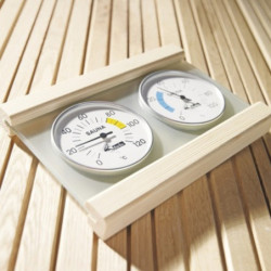 Dispositif combiné hygromètre et thermomètre Premium pour saunas - Karibu