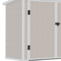 Coffre de jardin en résine - cache poubelles beige 1,79m² JOBU