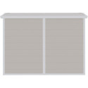 Coffre de jardin en résine - cache poubelles beige 1,79m² JOBU