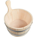 Seau de 4 litres en bois pour sauna Karibu