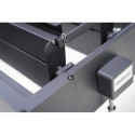 Pergola bioclimatique adossée en alu anthracite 3x3m Ombrea