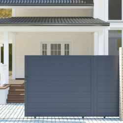 Portail coulissant en aluminium 300x142cm GARDE COUL X-Métal