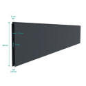 Portail coulissant en aluminium 350x158cm GARDE COUL X-Métal