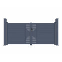 Portail battant en aluminium 300x173cm FANCY G X-Métal