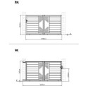 Portail coulissant en aluminium 300x158cm FANCY COUL X-Métal