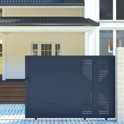 Portail coulissant en aluminium 300x173cm FANCY COUL X-Métal