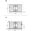 Portail coulissant en aluminium 300x173cm FANCY COUL X-Métal