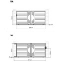 Portail coulissant en aluminium 350x158cm FANCY COUL X-Métal