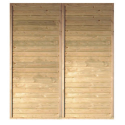 Paroi latérale en épicéa 180x200cm pour carport classic Karibu