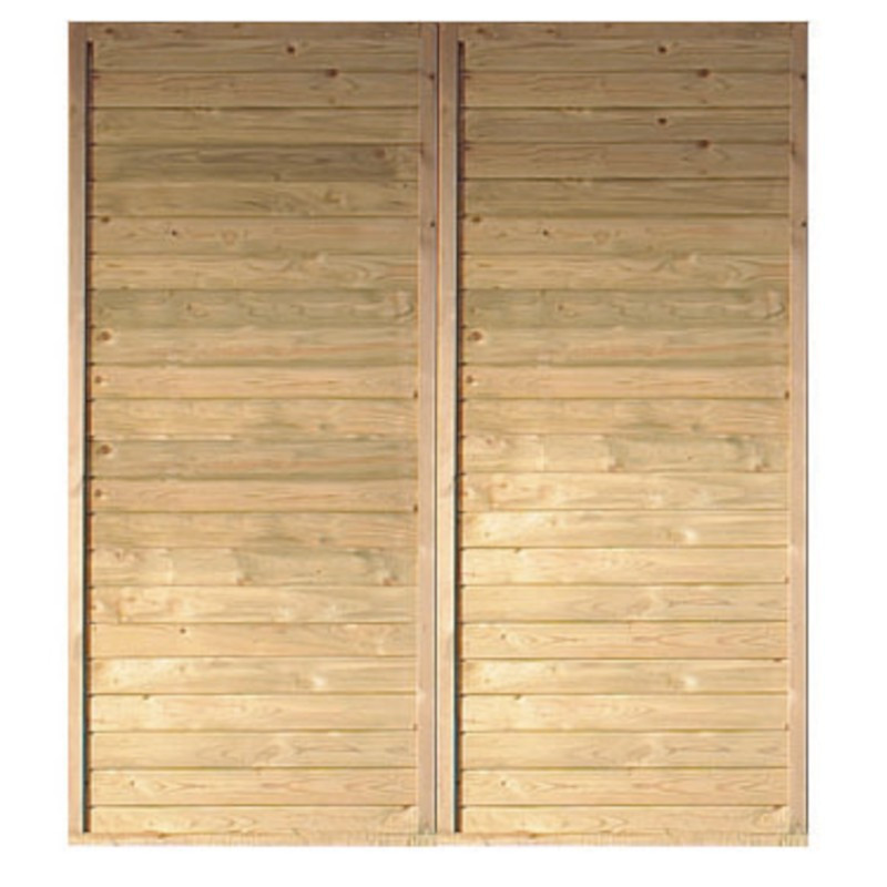 Paroi latérale en épicéa 180x200cm pour carport classic Karibu