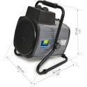 Chauffage 2400W et ventilateur d'appoint pour serre de jardin - Palram