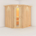 Sauna traditionnel d'angle SIIRIN 4 à 5 places 68mm KARIBU