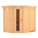 Sauna traditionnel d'angle SIIRIN 4 à 5 places 68mm KARIBU