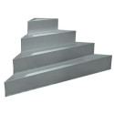 Escalier dangle béton pour piscine rectangulaire Naturalis - Hauteur 128cm - Ma Piscine Loisir