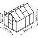 Serre de jardin en alu et polycarbonate de 6mm - Apollo 5000 - Vitavia