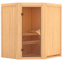Sauna traditionnel d’angle Tonja Plug &Play - 3 à 4 places 68mm KARIBU