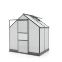 Serre de jardin en alu noir et polycarbonate 4mm - Apollo 2500 - Vitavia