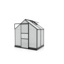 Serre de jardin en alu noir et polycarbonate 4mm - Apollo 2500 - Vitavia