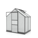 Serre de jardin en alu noir et polycarbonate 6mm - Apollo 2500 - Vitavia