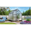 Serre de jardin en alu noir et polycarbonate 4mm - Apollo 3800 - Vitavia