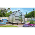 Serre de jardin en alu noir et polycarbonate 4mm - Apollo 5000 - Vitavia