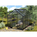 Serre de jardin en alu noir et polycarbonate 4mm - Apollo 6200 Vitavia