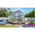Serre de jardin en alu noir et polycarbonate 6mm - Apollo 6200 - Vitavia