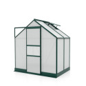 Serre de jardin en alu vert et polycarbonate 4mm - Apollo 2500 - Vitavia