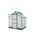 Serre de jardin en alu vert et polycarbonate 6mm - Apollo 2500 - Vitavia