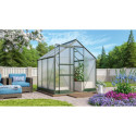 Serre de jardin en alu vert et polycarbonate 6mm - Apollo 3800 - Vitavia
