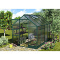 Serre de jardin en alu vert et polycarbonate 6mm - Apollo 5000 - Vitavia