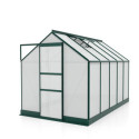Serre de jardin en alu vert et polycarbonate 4mm - Apollo 6200 - Vitavia
