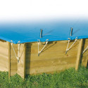 Bâche de sécurité hivernage 400x550cm PVC 550gr pour piscines Ubbink