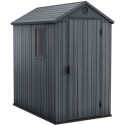 Abri de jardin en résine aspect bois grisé 2,3m² Darwin 46 + plancher - Keter
