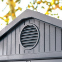 Abri de jardin en résine aspect bois grisé 2,3m² Darwin 46 + plancher - Keter