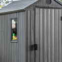Abri de jardin en résine aspect bois grisé 2,3m² Darwin 46 + plancher - Keter