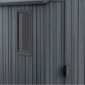Abri de jardin en résine aspect bois grisé 2,3m² Darwin 46 + plancher - Keter