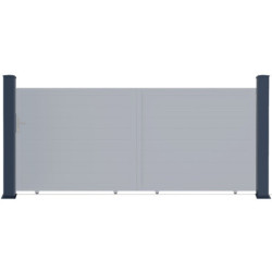 Poteau H166cm en aluminium pour les portails X-Métal