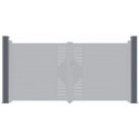 Poteau pour portail X-Metal - Aluminium - Anthracite - 15x15x190 cm avec platine de fixation incluse