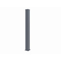 Poteau en aluminium anthracite pour portails X-Métal - H.190cm