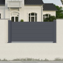 Clôture hauteur 89cm en alu moderne X-Métal