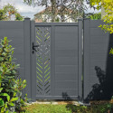 Clôture hauteur 166cm en alu moderne X-Métal