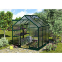 Serre de jardin en alu vert et polycarbonate 4mm - Apollo 3800 Vitavia